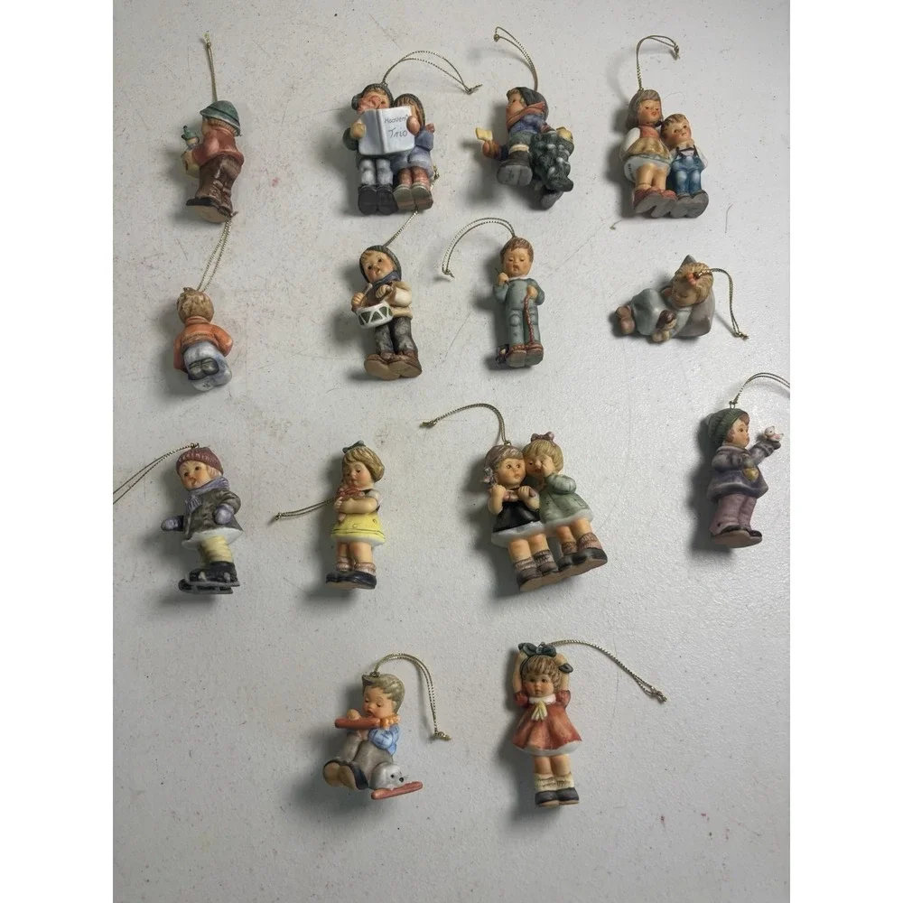 Berta Hummel Christmas Ornaments Figurines Goebel Set Of 14 1990's